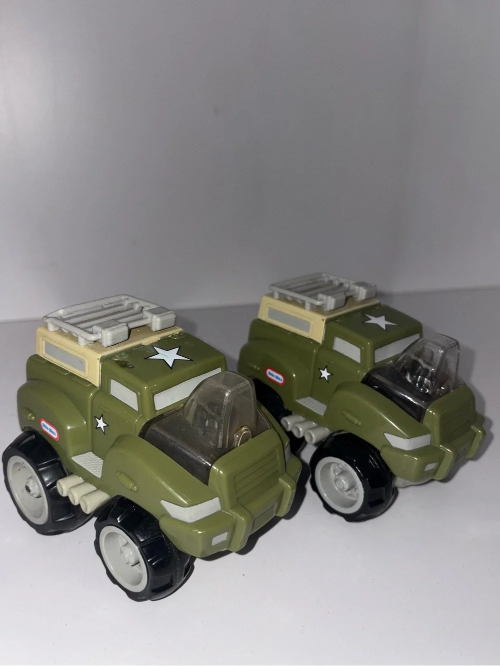 Little Tikes 1990’s Green Utility Toy Truck Vehicle Set of 2